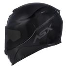 Capacete Masculino Feminino Asx Eagle Preto Brilho Esportivo