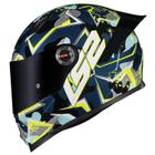 Capacete Masculino Moto Ls2 Ff358 S Camuflado Azul Spoiler