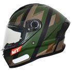 Capacete Masculino MT Stinger 2 Register Verde Esportivo