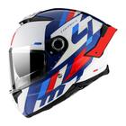 Capacete Masculino MT Thunder 4 Ergo Azul Esportivo Moto