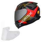 Capacete Masculino Norisk Razor Godspeed Viseira Prata