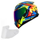 Capacete Masculino Norisk Razor Sharp Moto Viseira Camaleão