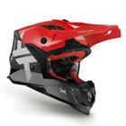 Capacete Mattos Racing Atomic Icon Vermelho/Cinza