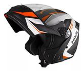 Capacete Mixs Gladiator Masculino Escamoteável Robocop Neo LARANJA  FOSCO