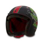 Capacete Moto Aberto Custom Chopper Old School Vintage Cafe Racer Etceter Psycho Rat Fosco Tork