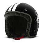 Capacete Moto Aberto Custom Com Kit Personalizado Etceter Biker Fosco