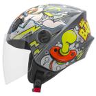 Capacete Moto Aberto New Liberty 3 Bad Baby Lançamento 2023 Personalizado Feminino e Masculino