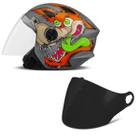 Capacete Moto Aberto Pro Tork New Liberty 3 Coyote Fosco + Viseira Fumê