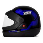 Capacete Moto Aberto Sport Moto 788 Azul Viseira Cristal Inmetro Tamanho 58 - Pro Tork