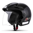 Capacete Moto Aberto Urbano Passeio Atomic Pro Tork Masculino Feminino Viseira Cristal