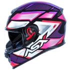 Capacete Moto ASX Eagle Fast Brilhante Com óculos Solar Fumê