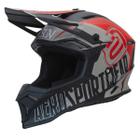 Capacete Moto Cross Trilha Off Road ASW Fusion 2 Dash Cinza