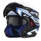 Capacete Moto Escamoteavel Pro Tork Attack Evo Brilhante Robocop Articulado Masculino Feminino