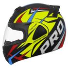 Capacete Moto Escamoteável Pro Tork Attack V-Pro Jet Factor Fosco Masculino e Feminino com Narigueir