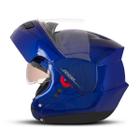 Capacete Moto Escamoteavel Robocop Gladiador Fechado Pro Tork Attack Solid Viseira Dupla Fumê