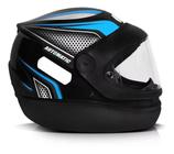 Capacete Moto Fechado Automático Fw3 Tam58 Azul Selo Inmetro