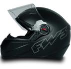 Capacete Moto Fechado Fw3 Gt Classic Preto Fosco Tamanho 58