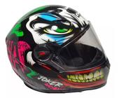 Capacete Moto Fechado Fw3 Gt Joker Coringa Brilhante Tama 56