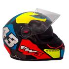 Capacete Moto Fechado GTX 43 c/ Oculos Interno - FW3