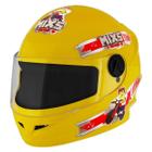 Capacete Moto Fechado Infantil Criança Mixs Start Blocks Kids Seguro Tamanho 54