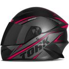 Capacete Moto Fechado Integral Masculino Feminino Protork R8 Com Viseira Fumê