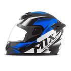 Capacete Moto Fechado Mixs Mx2 Storm Masculino Vis. Cristal