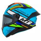 Capacete Moto Fechado Mt Targo S Torvi A17 Azul Brilhante - Mt Helmets