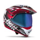 Capacete Moto Fechado Off Road Para Motocross Trilha Enduro Com Viseira Camaleão Pro Tork Th1 Vision