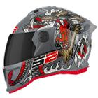 Capacete Moto Fechado Pro Tork Masculino Feminino Stealth Dragão Viseira Fumê