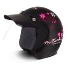 Capacete Moto Feminino Aberto Pro Tork Compact For Girls Exclusivo