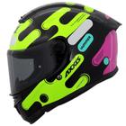 Capacete Moto Feminino Axxis Hummer B Liquer Rosa Spoiler