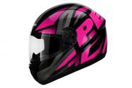 Capacete Moto Feminino Peels Spike Maxi Preto Rosa tam - 58