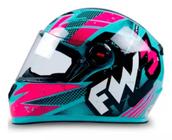 Capacete Moto Gt Speed Fw3 Azul Rosa Lançamento