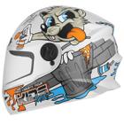 Capacete Moto Infantil Fechado Pro Tork New Liberty Four Kids Paint Fosco Personalizado 4 Rabiscado