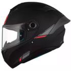 Capacete Moto Mt Targo S Solid A1 Matte Black Preto Fosco