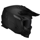 Capacete Moto Norisk Darth II Monocolor Preto Fosco