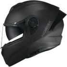 Capacete Moto Norisk Force2 Monocolor Preto Com Oculos 56/s escamoteavel robocop