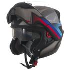 Capacete Moto Protork Attack Escamoteável C/ Óculos Preto Tamanho 62 - Pro Tork