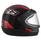 Capacete Moto SM Automático Pro Tork New Preto e Vermelho 58