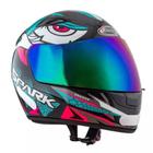 Capacete Moto Spark Dragon Tiffany Ebf  Mais Viseira Camaleão