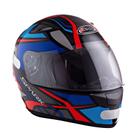 Capacete Moto Spark Spider Ebf Esportivo Preto Azul