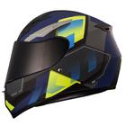 Capacete Moto X11 Trust Pro Transit Azul Neon 61