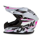 Capacete Motocross Trilha Fast 788 Skull Pro Tork Off Road Piloto Motociclista Masculino Feminino