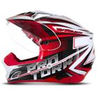 Capacete Motocross Trilha Pro Tork TH1 Vision Adventure Off Road Esportivo Tamanhos 56 / 58 / 60