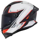 Capacete MT Stinger 2 SR A5 Branco/Vermelho Brilho