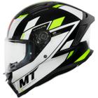 Capacete MT Stinger 2 Zivze B3 Branco Amarelo e Preto