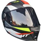 Capacete Mt Stinger2 Cheste C0 Preto Branco Fosco + Vis Fumê - Mt Helmets