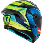 Capacete MT Targo S Diogo Moreira 2023 C7 Azul/Verde Fosco