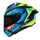 Capacete MT Targo S Diogo Moreira C7 Azul e Verde Fosco - MT Helmets