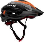 Capacete mtb out mold preto brilho/laranja tam g c/vista light na reg e aba